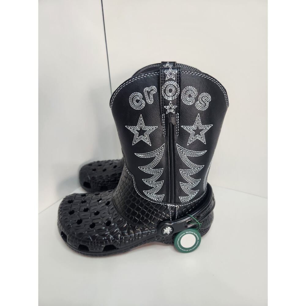 NWT Authentic Crocs Classic Cowboy Boot Croctober 2023 Limited Edition M4 / W6 - Picture 4 of 10
